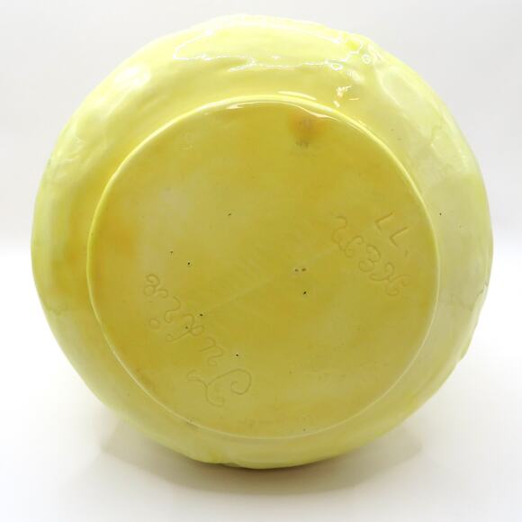 Vintage Yellow Relief Pitcher Cherubs Signed HEM ’77 “Tudir” Studio Pottery - Picture 9 of 14